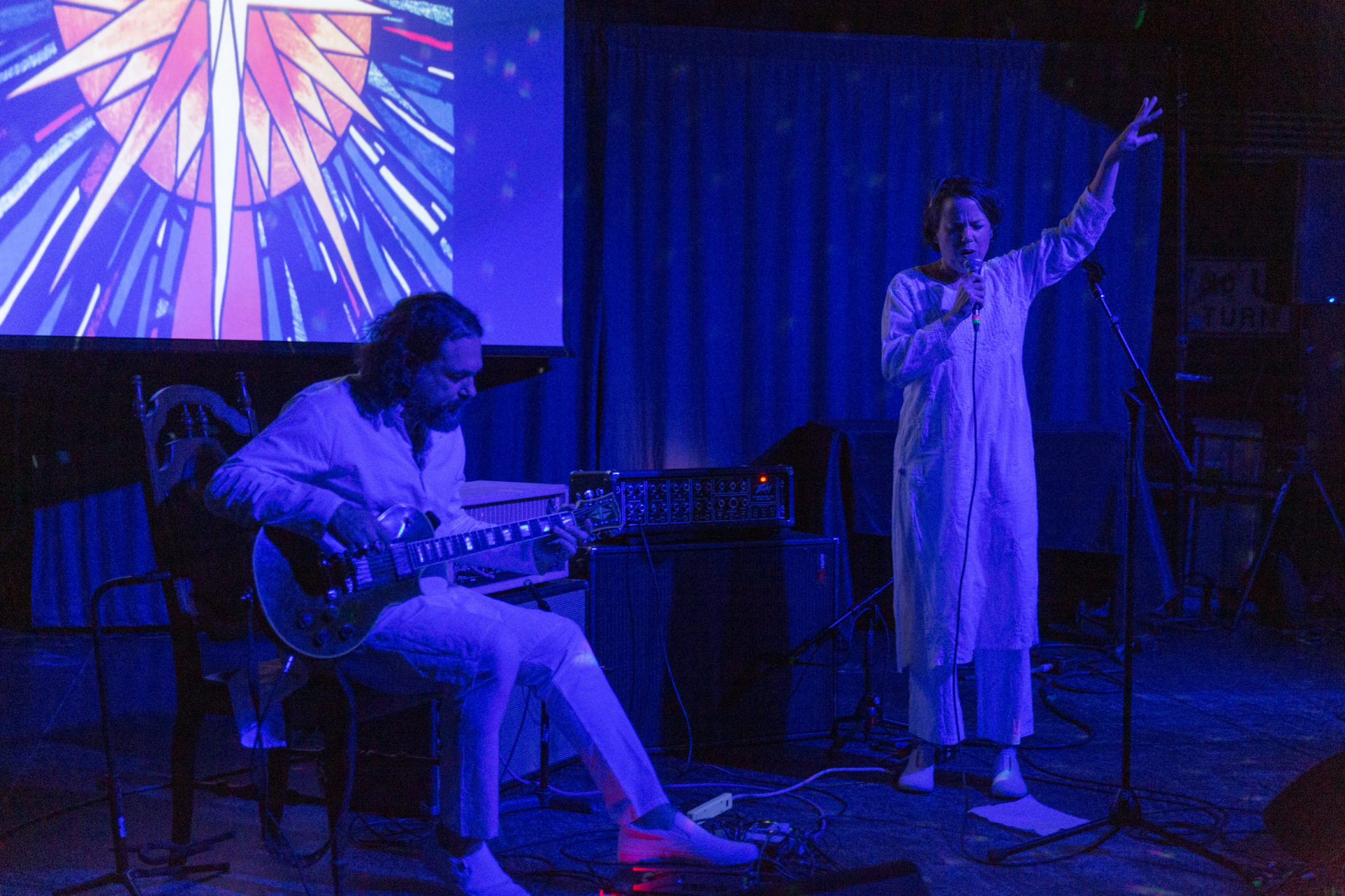 The Lord and Petra Haden, photo by Ian Byers-Gamber, courtesy of Fulcrum Arts