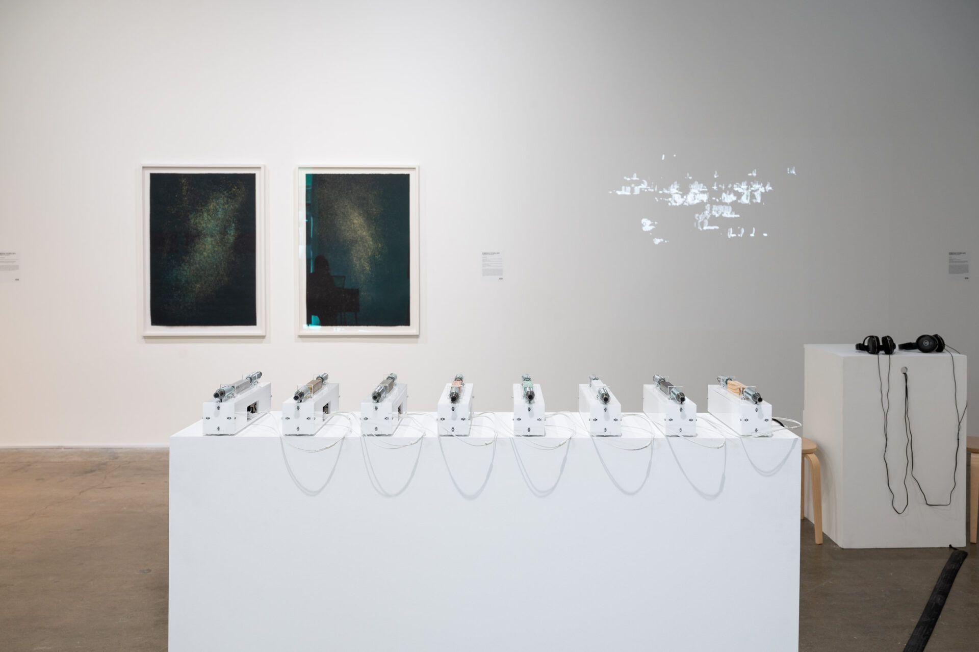 Energy Fields: Vibrations of the Pacific, installation view.
Co-presented by Fulcrum Arts & Chapman University. September 15, 2024 - January 19th, 2025. Photo by Christopher Wormald.