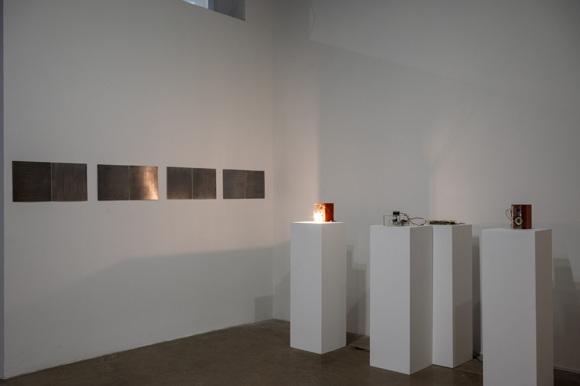 Minoru Sato, Thermal Acoustics, 2013-ongoing.
Installation view at Energy Fields: Vibrations of the Pacific, co-presented by Fulcrum Arts & Chapman University.
Photo by Christopher Wormald.