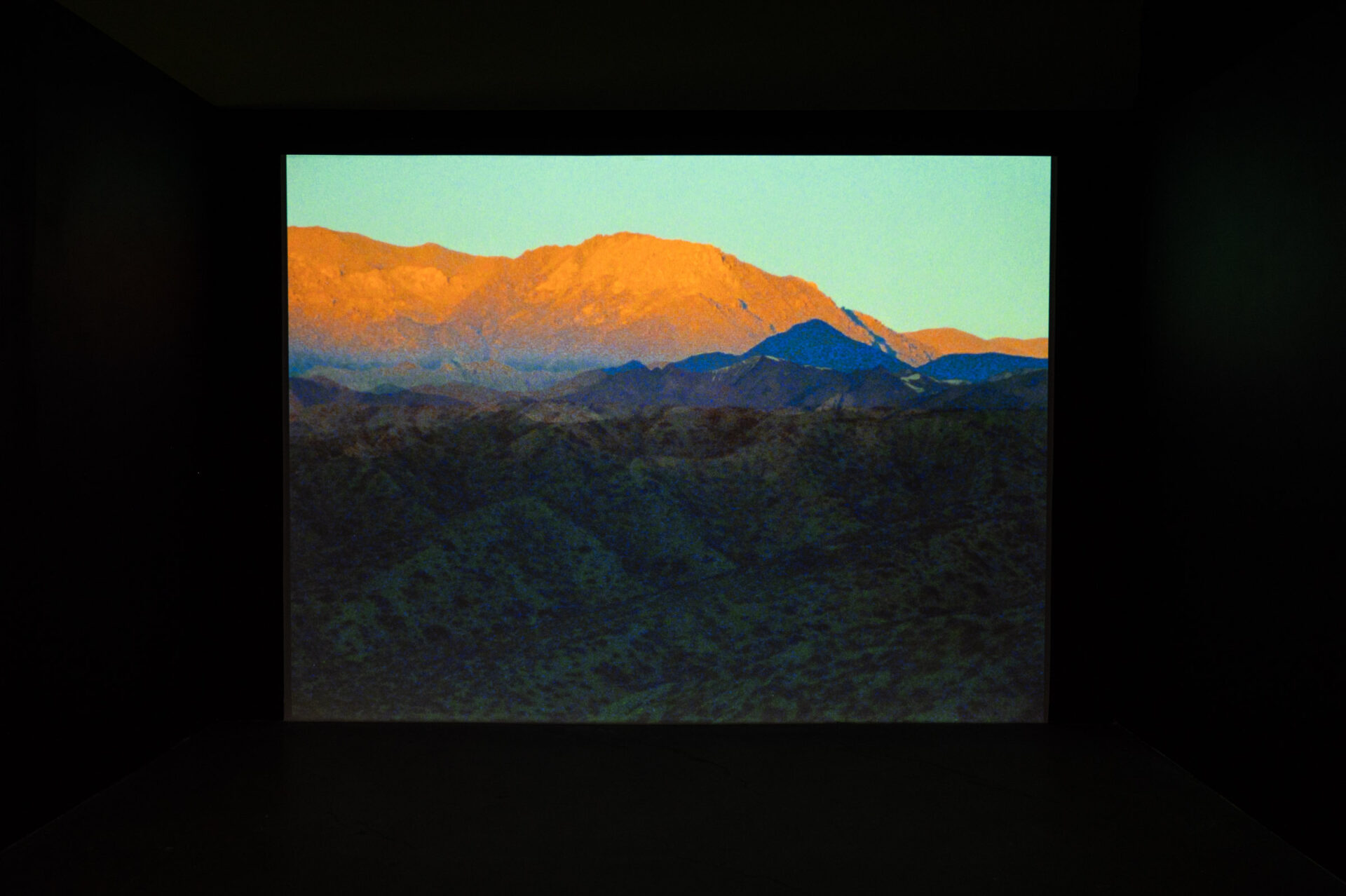 Malena Szlam, ALTIPLANO, 2018, 35 mm, color, sound, 15:30 min. Installation view at Energy Fields: Vibrations of the Pacific, co-presented by Fulcrum Arts & Chapman University.
Photo by Christopher Wormald.