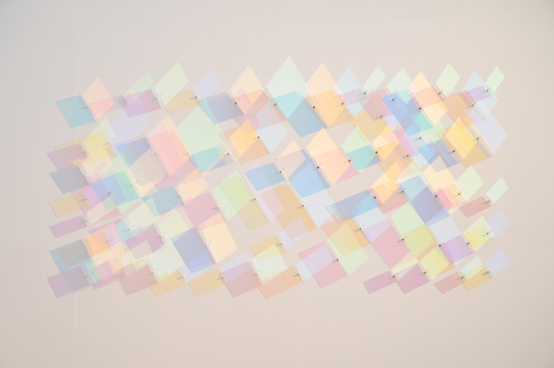 Ross Manning, Ambient Painting, 2019-ongoing. Installation view at Energy Fields: Vibrations of the Pacific, co-presented by Fulcrum Arts & Chapman University.
Photo by Christopher Wormald.